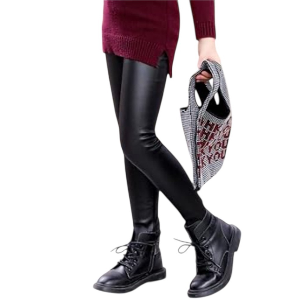 Molly‎ Bracken Kids Black Faux Leather Leggings